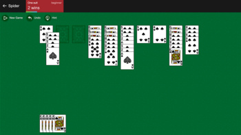 Online internet game Spider Solitaire